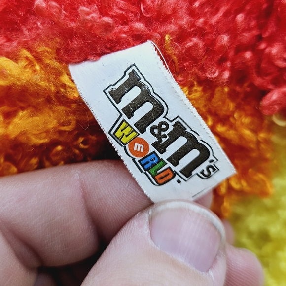 MARS | 2006 M&M'S world curly hair color block plush stuffed bear toy - Picture 5 of 7